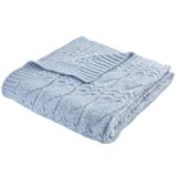 Bianca Modra pletena odeja 150x200 cm Cable Knit – | Shoptok.si