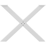  Noge za jedilno mizo X-oblika 3 kosi bela 90x(72-73) cm jeklo, (21828682) | Shoptok.si