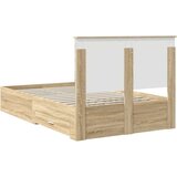  Konstrukcija postelje Sonoma hrast 120 x 200 cm Konstruiran les, (5000104214) | Shoptok.si