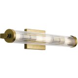 Quintiesse Kichler Azores Stenska svetilka za kopalnico, naravna medenina, IP44, (22098855) | Shoptok.si