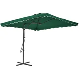 suncobran s čeličnim stupom 250 x 250 cm zeleni
