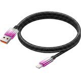 LINQ Lightning v USB Kabel za Polnjenje 15W z LED Zaslonom 1.2m, Vijolična, (5000276820) | Shoptok.si
