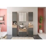 MID.YOU Spodnja Omarica Mason, Siva, Barva Hrasta | Shoptok.si