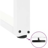  Noge za jedilno mizo v obliki črke U, 2 kosa, bele, 90 x (72-73) cm, jeklo, (22123868) | Shoptok.si