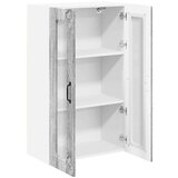 vidaXL Zidni kuhinjski ormarić s policom Siva Sonoma 60 x 31 x 100 cm | shoptok.hr