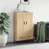  Visoka komoda boja hrasta 69,5 x 31 x 115 cm konstruirano drvo Cijene