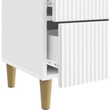  Noćni ormar s ladicama Bijela visokog sjaja 62 x 34,5 x 48 cm | Eponuda.ba