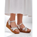 Resti Women's wedge sandals with rhinestones and glitter Glittera | shoptok.hr