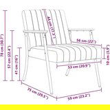  Fotelja Morska zelena 59 x 75 x 78 cm Baršun | shoptok.hr