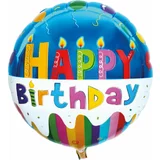 TIB Heyne Balon iz folije "Happy Birthday", motiv torte