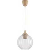 Brilagi LED luster na sajli RETRO GLASS 1xE27/60W/230V, prečnik 18 cm, bež/providno Cene