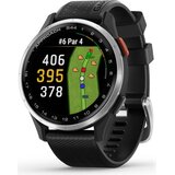 Garmin Pametna ura Approach S44 s srebrno aluminijasto luneto in črnim silikonskim trakom, (5000525643) Cene
