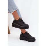 VINCEZA Leather Women's Sneakers On Platform Leopard | shoptok.hr