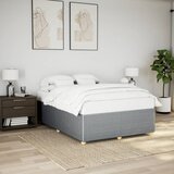 vidaXL Okvir za krevet bez madraca svjetlosivi 140 x 190 cm od tkanine Cijene