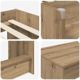 Krevet za djecu s visokim okvirom i stolom 2 kom. Hrast artisan | shoptok.hr