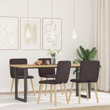 Maison Chic Jedilni stoli - Vzorci stoli 4 kosi temno rjavo blago A957, (22032290) | Shoptok.si