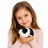  Guinea Pig Realistic Soft Fur Animal Black and White 12 cm | Shoptok.si