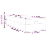 vidaXL Konstrukcija postelje Čista bela 80 x 200 cm Umetna koža | Shoptok.si
