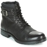 Jack & Jones Polškornji ALBANY LEATHER Črna | Shoptok.si