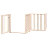  Vrata za pse s vratašcima 10 panela sklopiva 800 cm drvo topole | shoptok.hr