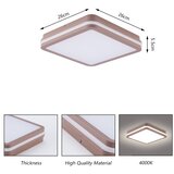  Brilagi -LED spoljašnje plafonsko svetlo BENE LED/24W/230V 26x26 cm braon IP54 | Eponuda.com