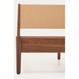 Kave Home Temno rjava zakonska postelja z letvenim dnom 160x200 cm Elan – | Shoptok.si