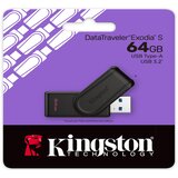 Kingston Technology DataTraveler 64GB Portable USB 3.2 Gen 1 Exodia S (Black /Black) | shoptok.hr