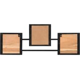  Zidni stalak za kapute 90 x 1 x 35 cm od drva bagrema i željeza | shoptok.hr