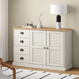 vidaXL Komoda s predali VIGO 113x40x75 cm bela trdna borovina Cene