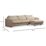 Atelier Del Sofa ugaona garnitura Lily Corner Right Beige | ePonuda.com