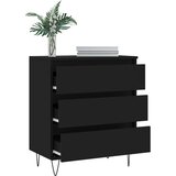  Komoda crna 60 x 35 x 70 cm od konstruiranog drva | shoptok.hr