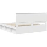  Krevetna konstrukcija Bijelo 200 x 200 cm Čvrsto borovo drvo | shoptok.hr