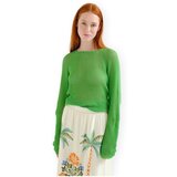Compania Fantastica Puloverji COMPAÑIA FANTÁSTICA Knit 10463 - Green Zelena Cene