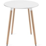 OSKAR KAMI okrugli stol 60cm - bijeli / prirodne noge | shoptok.hr