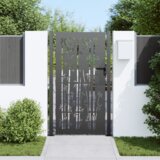 vidaXL Vrtna vrata Crna 105 x 175 cm Čelik s praškastim premazom | shoptok.hr