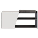 Hanah home cipelarnik fiona bench anthracite white | ePonuda.com