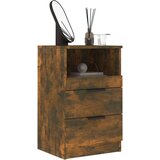  Nočna omarica 2 kosa dimljeni hrast konstruiran les, (20731166) | Shoptok.si