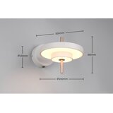  LED zidna lampa sa savitljivom konstrukcijom/s mogućnosti zatamnjivanja boje slonovače ø 20 cm Keaton – | shoptok.hr