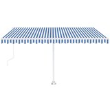  Samostojeća automatska tenda 405 x 350 cm plavo-bijela | shoptok.hr