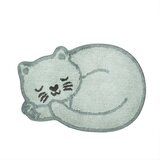 Sass & Belle Svijetlo plavi pamučan dječji tepih 43x60 cm Sleeping Cat – Cijene