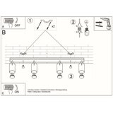  Stropna svetilka RING 4L črna, (21348186) | Shoptok.si