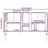 vidaXL torba za pohranu s pohranom 98 x 47 cm oxford, poliester | shoptok.hr