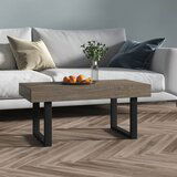 vidaXL Stolić za kavu sivo-crni 90x45x40 cm MDF i željezo Cijene