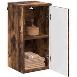 vidaXL kopalniška omarica z vrati dimljeni hrast 30 x 31,5 x 61 cm | Shoptok.si
