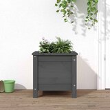  Vrtna sadilica siva 40 x 40 x 39 cm od masivne borovine | shoptok.hr