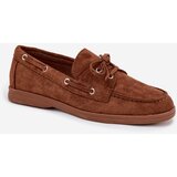 Boto Women's Loafers Moccasins With Lacing Camel Calivra | Shoptok.si