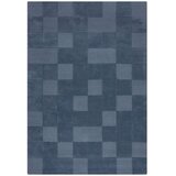 Flair Rugs Temno modra ročno tkana volnena preproga 200x290 cm Checkerboard – Cene
