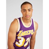 Mitchell & Ness Tehnička sportska majica 'LOS ANGELES LAKERS - MAGIC JOHNSON' zlatno žuta / patlidžan / bijela | shoptok.hr