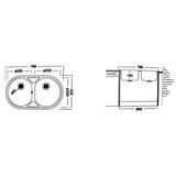 Livinox sudopera ec 186 780x435x165 mm