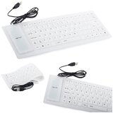 Tanka vodootporna USB silikonska tipkovnica - sklopiva 35 cm bijela Cijene